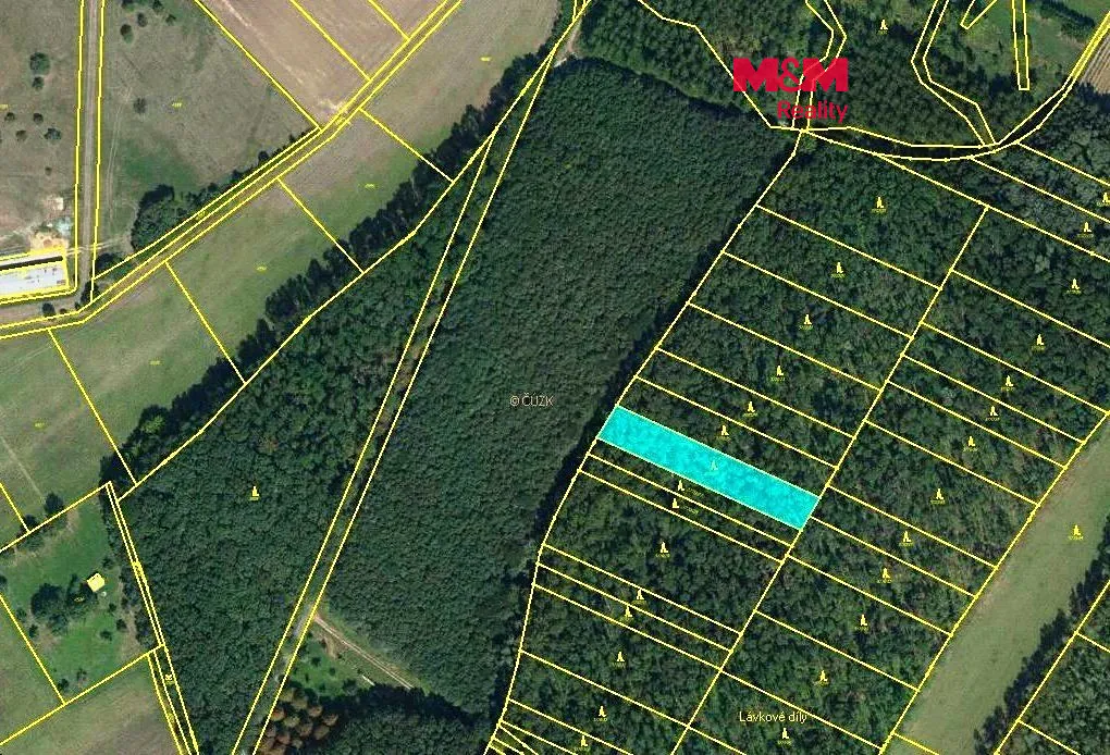 Prodej lesa 1476 m²